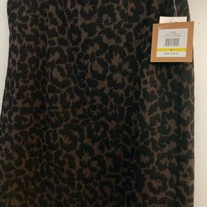 Brown and black skirt